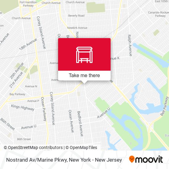 Mapa de Nostrand Av/Marine Pkwy
