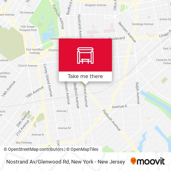 Nostrand Av/Glenwood Rd map