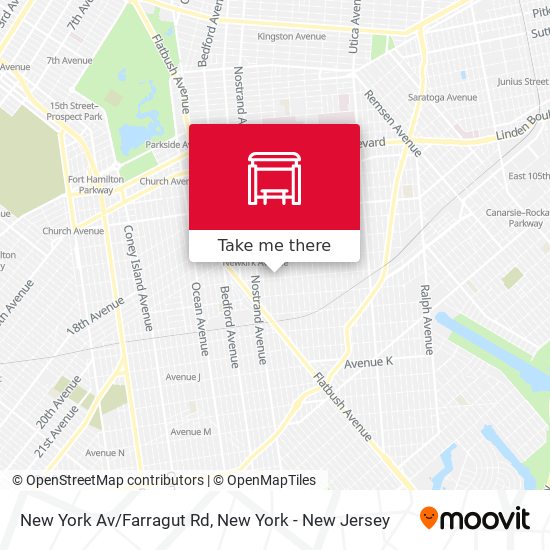 Mapa de New York Av/Farragut Rd