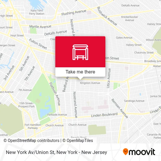 New York Av/Union St map