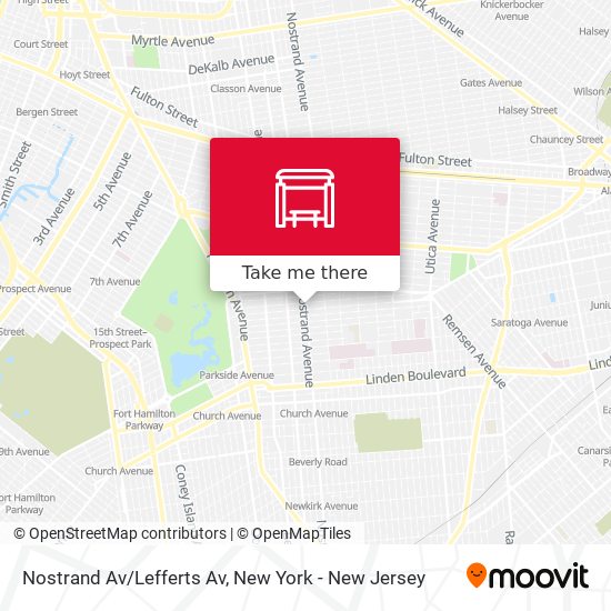 Nostrand Av/Lefferts Av map