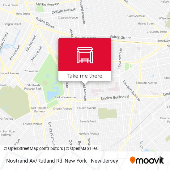 Nostrand Av/Rutland Rd map