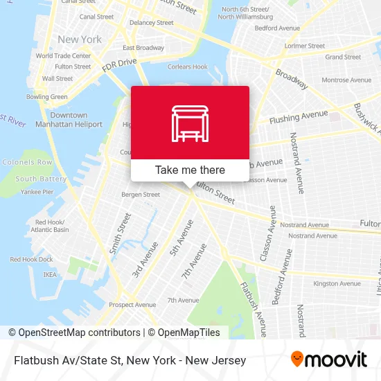 Flatbush Av/State St map