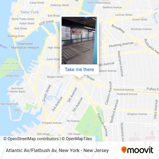 Atlantic Av/Flatbush Av map