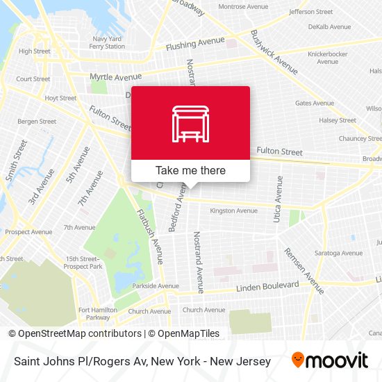 Mapa de Saint Johns Pl/Rogers Av