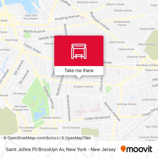 Mapa de Saint Johns Pl/Brooklyn Av