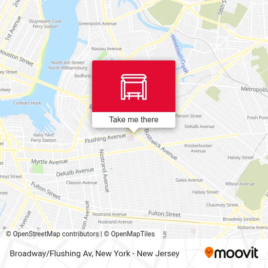 Broadway/Flushing Av map