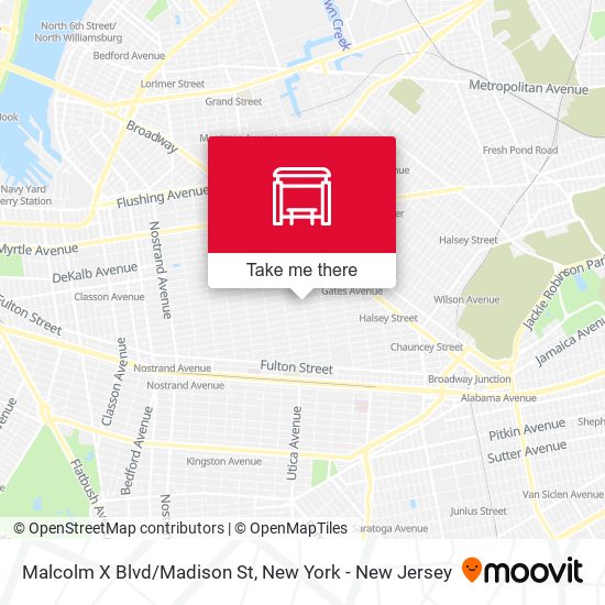 Mapa de Malcolm X Blvd/Madison St