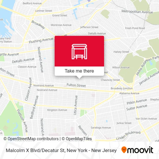 Malcolm X Blvd/Decatur St map