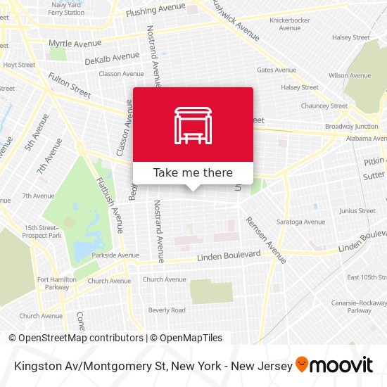 Mapa de Kingston Av/Montgomery St