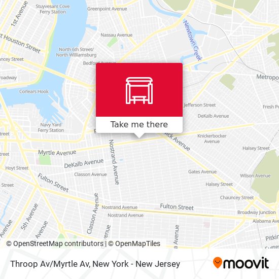 Throop Av/Myrtle Av map