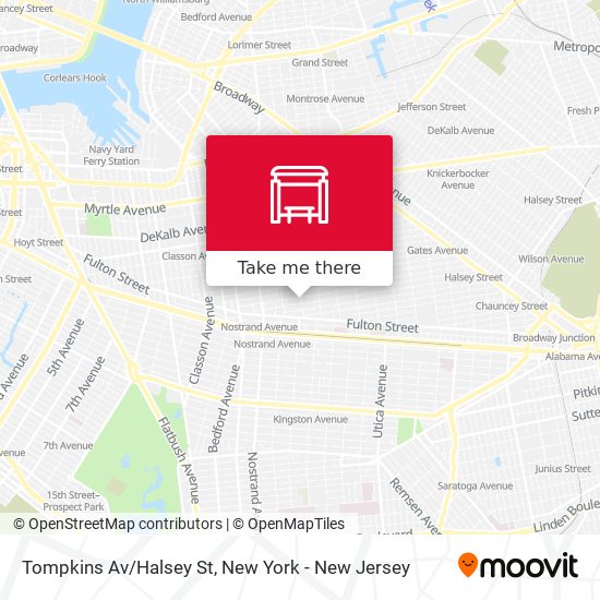 Mapa de Tompkins Av/Halsey St