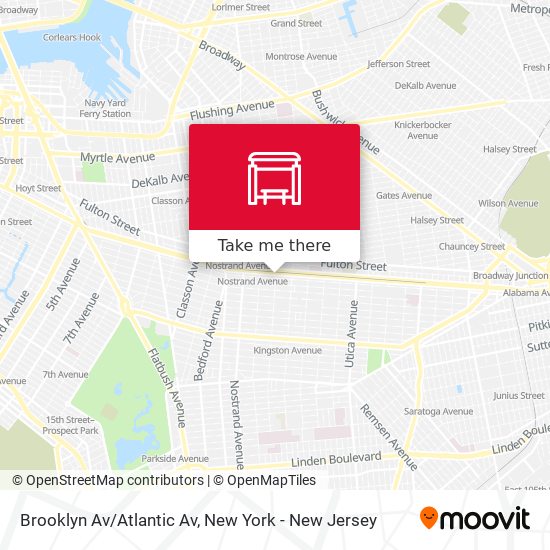 Brooklyn Av/Atlantic Av map