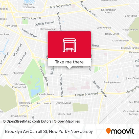 Mapa de Brooklyn Av/Carroll St