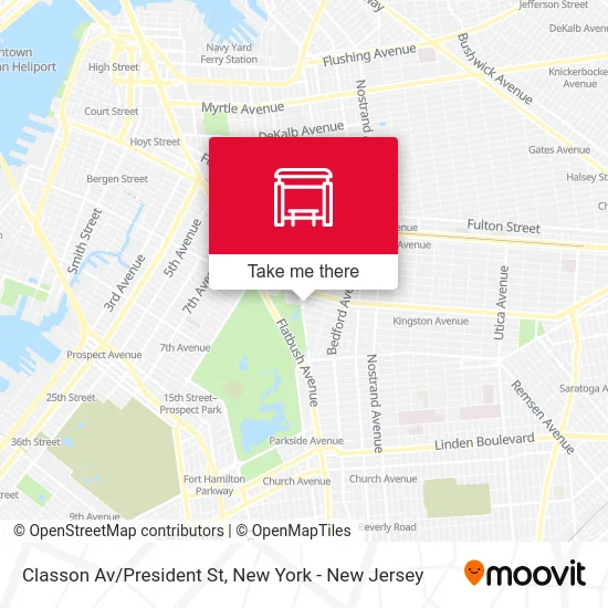Classon Av/President St map