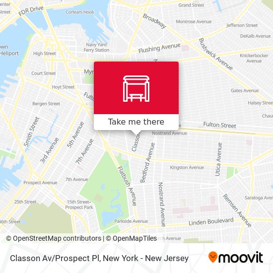 Classon Av/Prospect Pl map