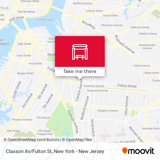 Classon Av/Fulton St map
