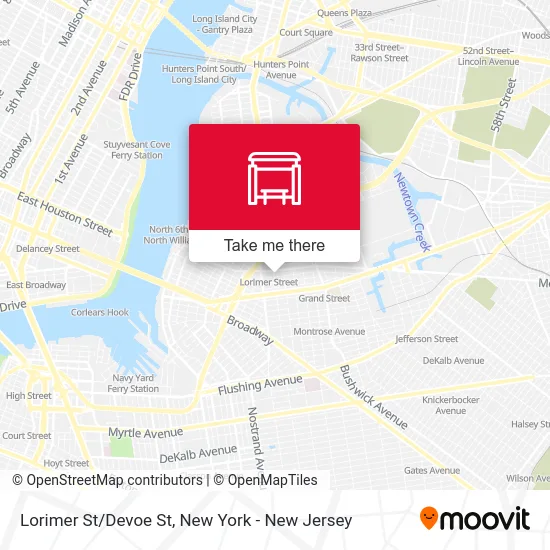 Lorimer St/Devoe St map