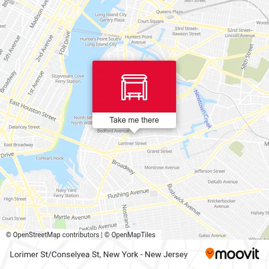 Lorimer St/Conselyea St map