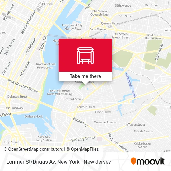 Lorimer St/Driggs Av map