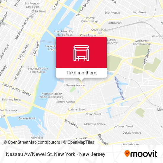 Nassau Av/Newel St map