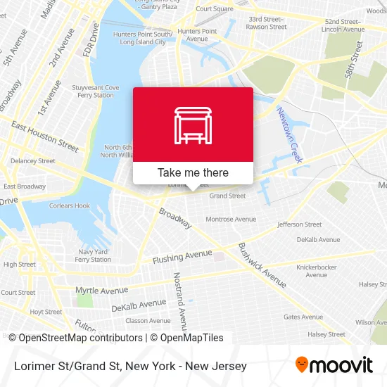 Lorimer St/Grand St map