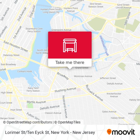 Mapa de Lorimer St/Ten Eyck St