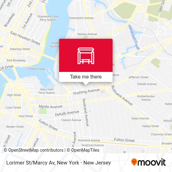 Lorimer St/Marcy Av map