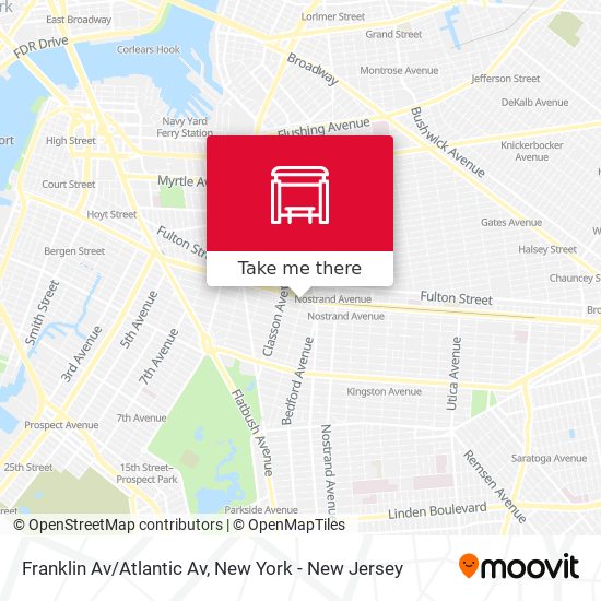 Mapa de Franklin Av/Atlantic Av