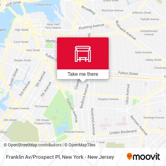 Franklin Av/Prospect Pl map