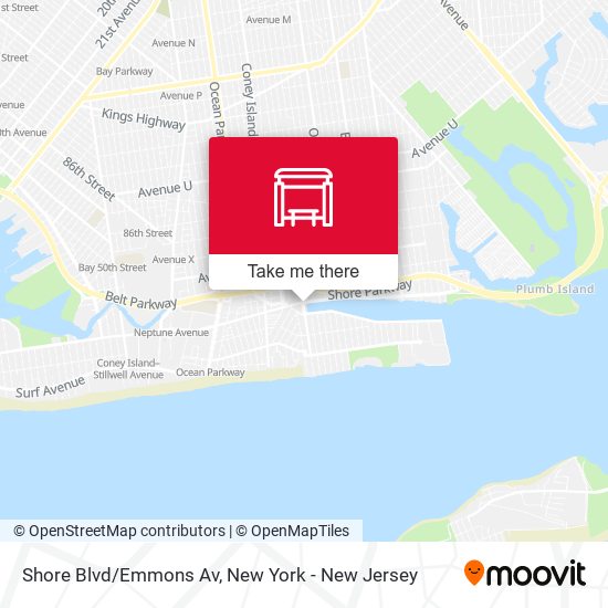 Mapa de Shore Blvd/Emmons Av