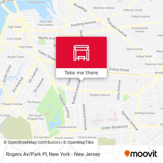 Rogers Av/Park Pl map