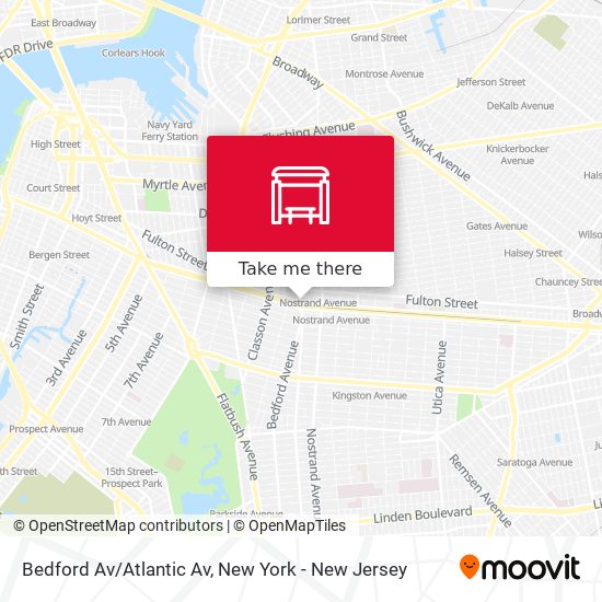 Mapa de Bedford Av/Atlantic Av