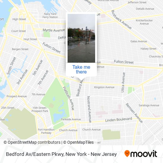 Bedford Av/Eastern Pkwy map