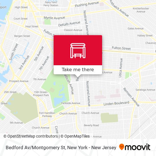 Mapa de Bedford Av/Montgomery St