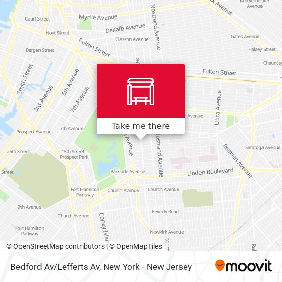 Bedford Av/Lefferts Av map