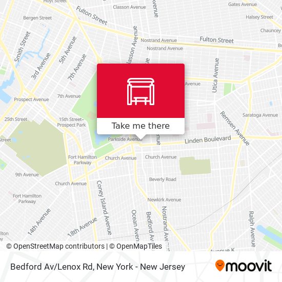 Mapa de Bedford Av/Lenox Rd