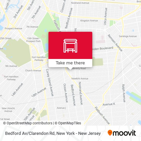 Bedford Av/Clarendon Rd map