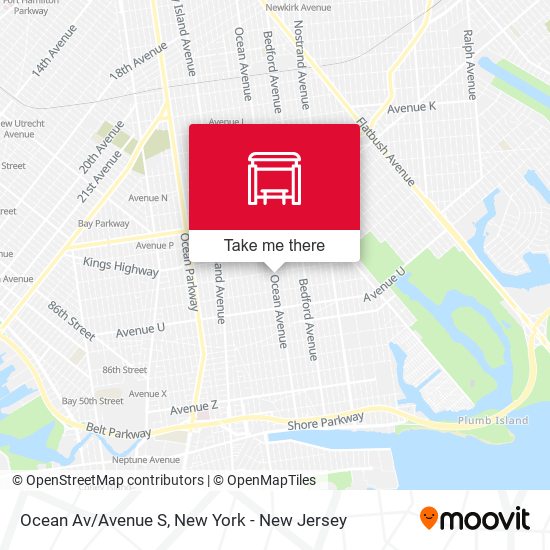 Mapa de Ocean Av/Avenue S