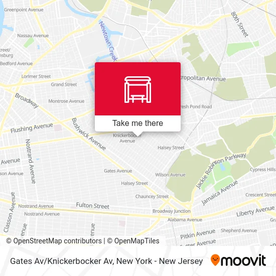 Gates Av/Knickerbocker Av map