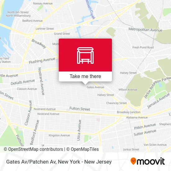 Gates Av/Patchen Av map