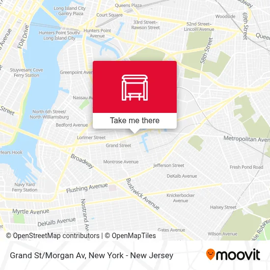 Grand St/Morgan Av map