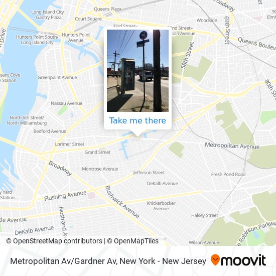 Metropolitan Av/Gardner Av map