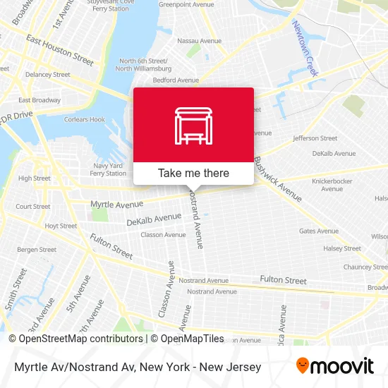 Myrtle Av/Nostrand Av map