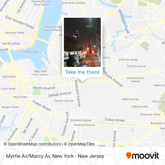 Mapa de Myrtle Av/Marcy Av