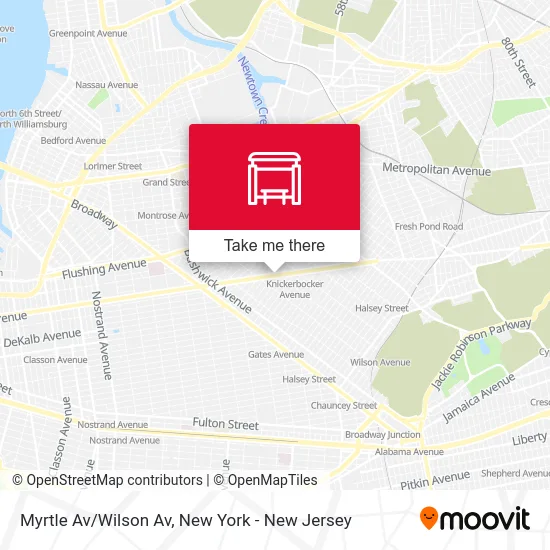 Myrtle Av/Wilson Av map