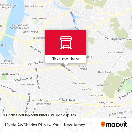 Mapa de Myrtle Av/Charles Pl