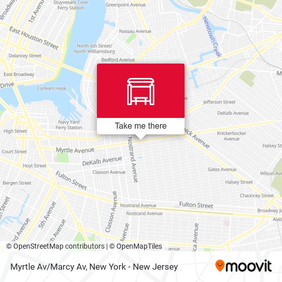 Myrtle Av/Marcy Av map