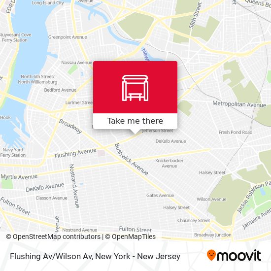 Mapa de Flushing Av/Wilson Av