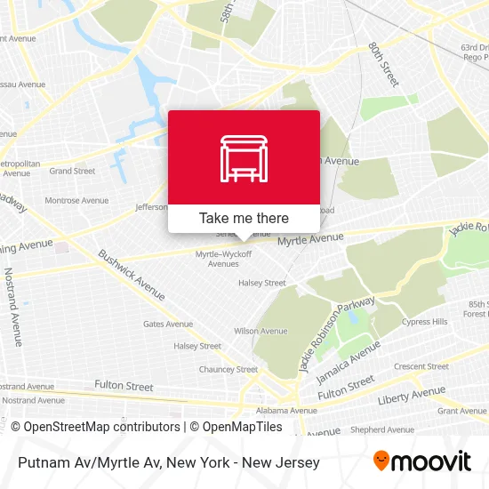Putnam Av/Myrtle Av map